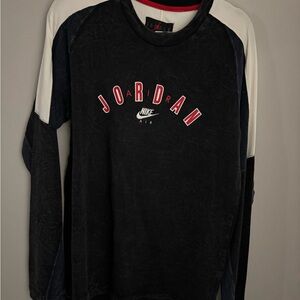 Nike Jordan Black Shirt with Red Logo
